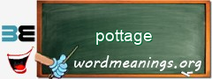 WordMeaning blackboard for pottage